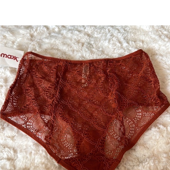FREE PEOPLE peach high waist lace briefs - Picture 3 of 4